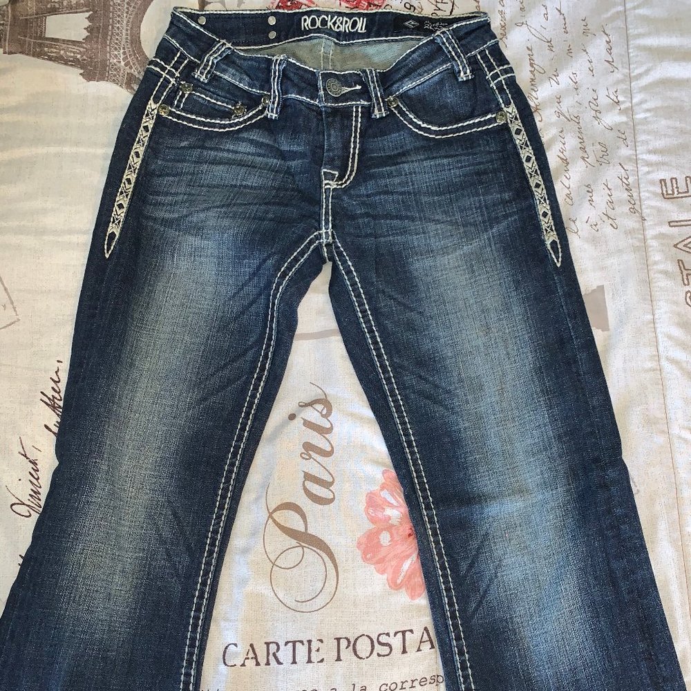 Size 26x34 - Rock&Roll Diamond BootCut Jeans